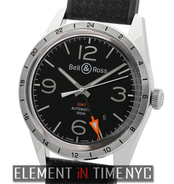GMT 24H Stainless Steel Black Dial 42mm