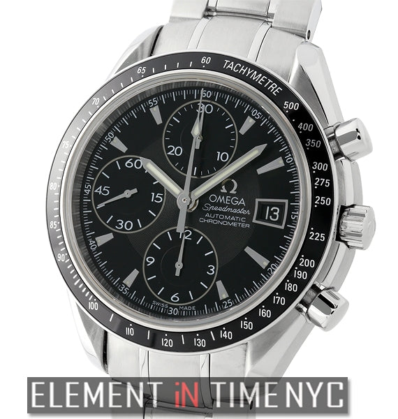 Date Chronograph Stainless Steel Black Dial 2008