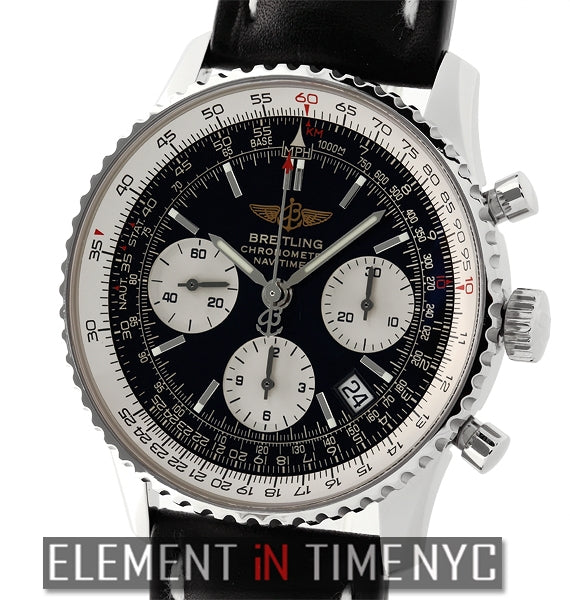 Stainless Steel Chronograph Black Dial 42mm