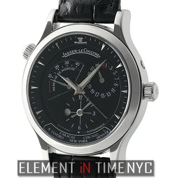 Geographic Stainless Steel 38mm Black Dial