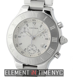 Chronoscaph Stainless Steel White Dial 38mm