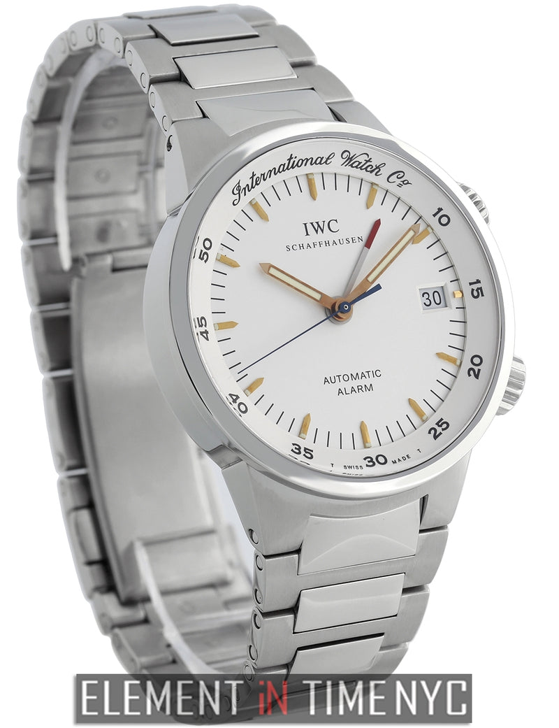 Alarm Stainless Steel White Dial 40mm
