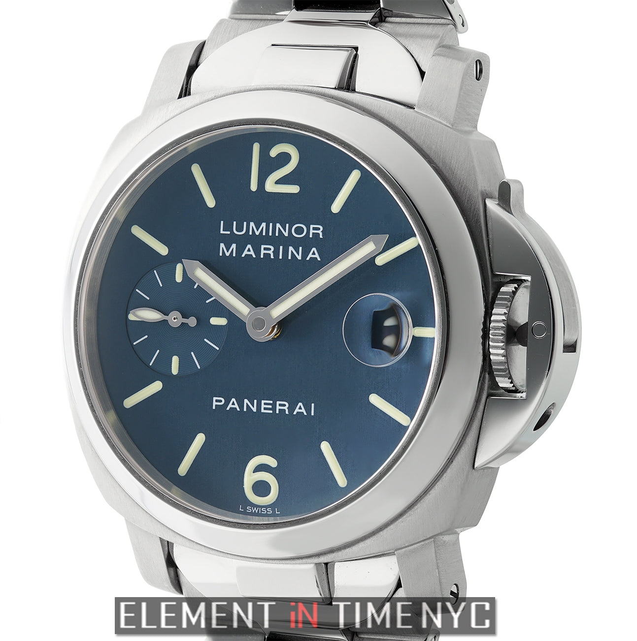 Officine Panerai Luminor Marina Steel 40mm Blue Dial PAM 120