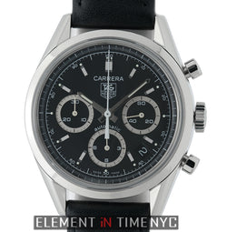 Chronograph Stainless Steel 39mm Black Dial