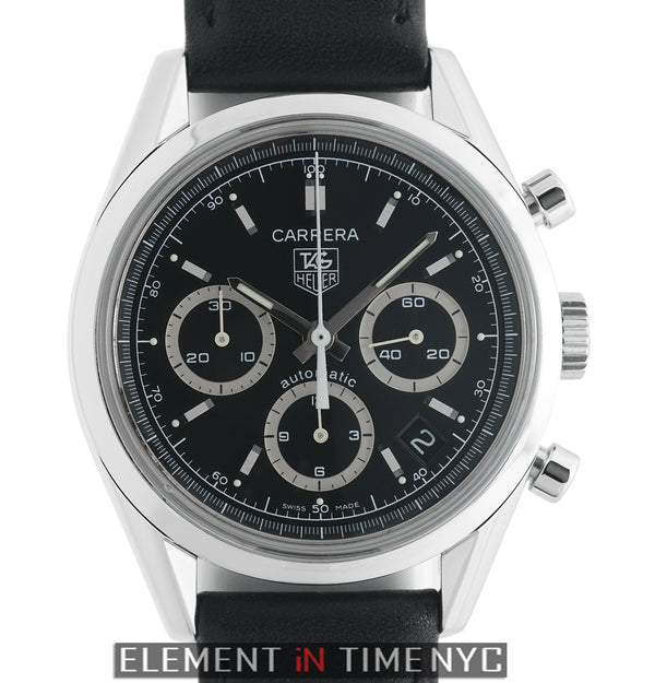 Chronograph Stainless Steel 39mm Black Dial