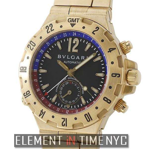Professional GMT 18k Yellow Gold 40mm Black Dial