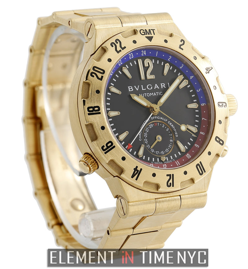 Professional GMT 18k Yellow Gold 40mm Black Dial