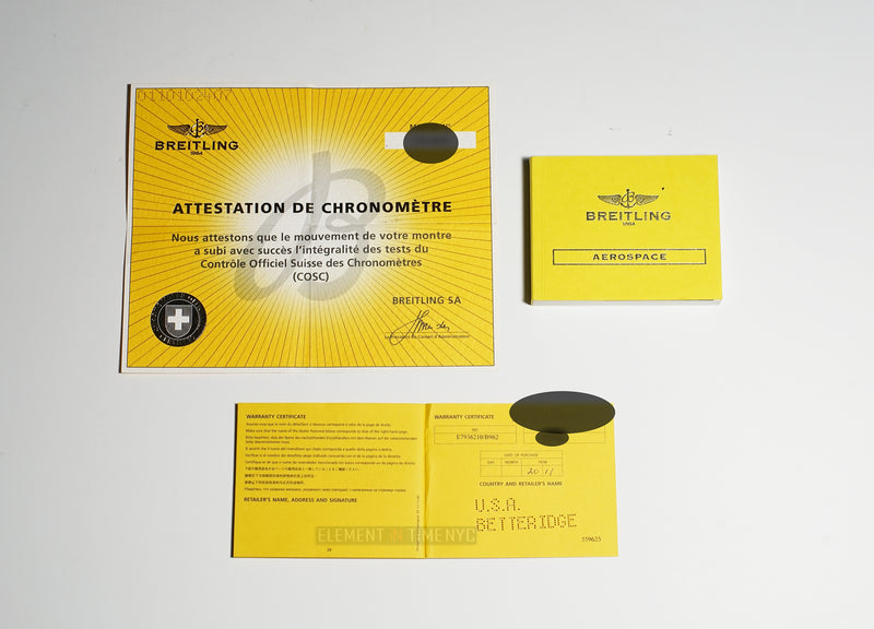 Avantage Titanium 42mm Black Dial 2011 Full Set Box And Papers