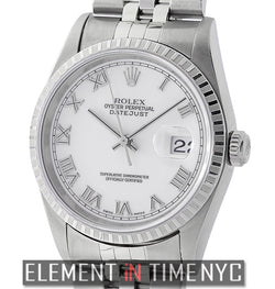 Stainless Steel 36mm White Roman Dial U Serial 1999