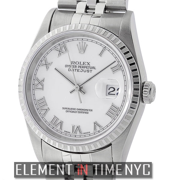 Stainless Steel 36mm White Roman Dial U Serial 1999