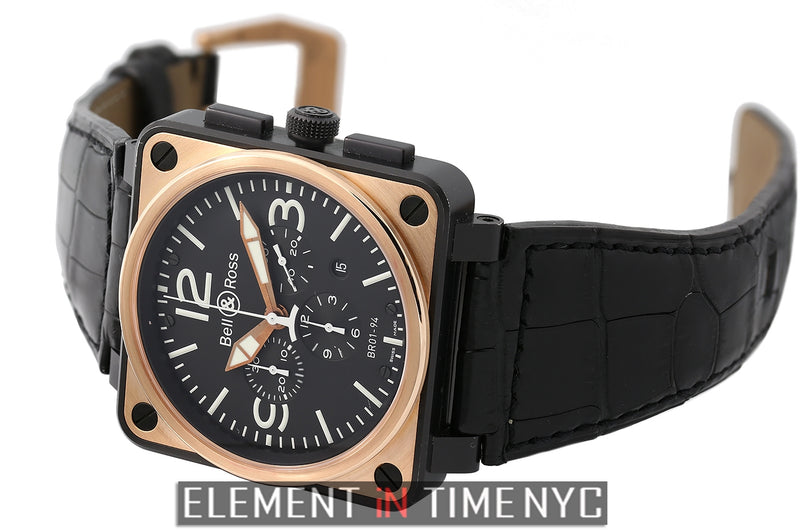 Chronograph 46mm 18k Rose Gold And Carbon