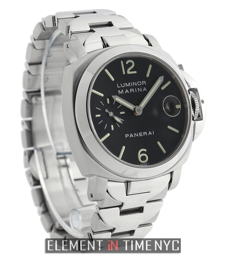 Marina 40mm Stainless Steel Black Dial