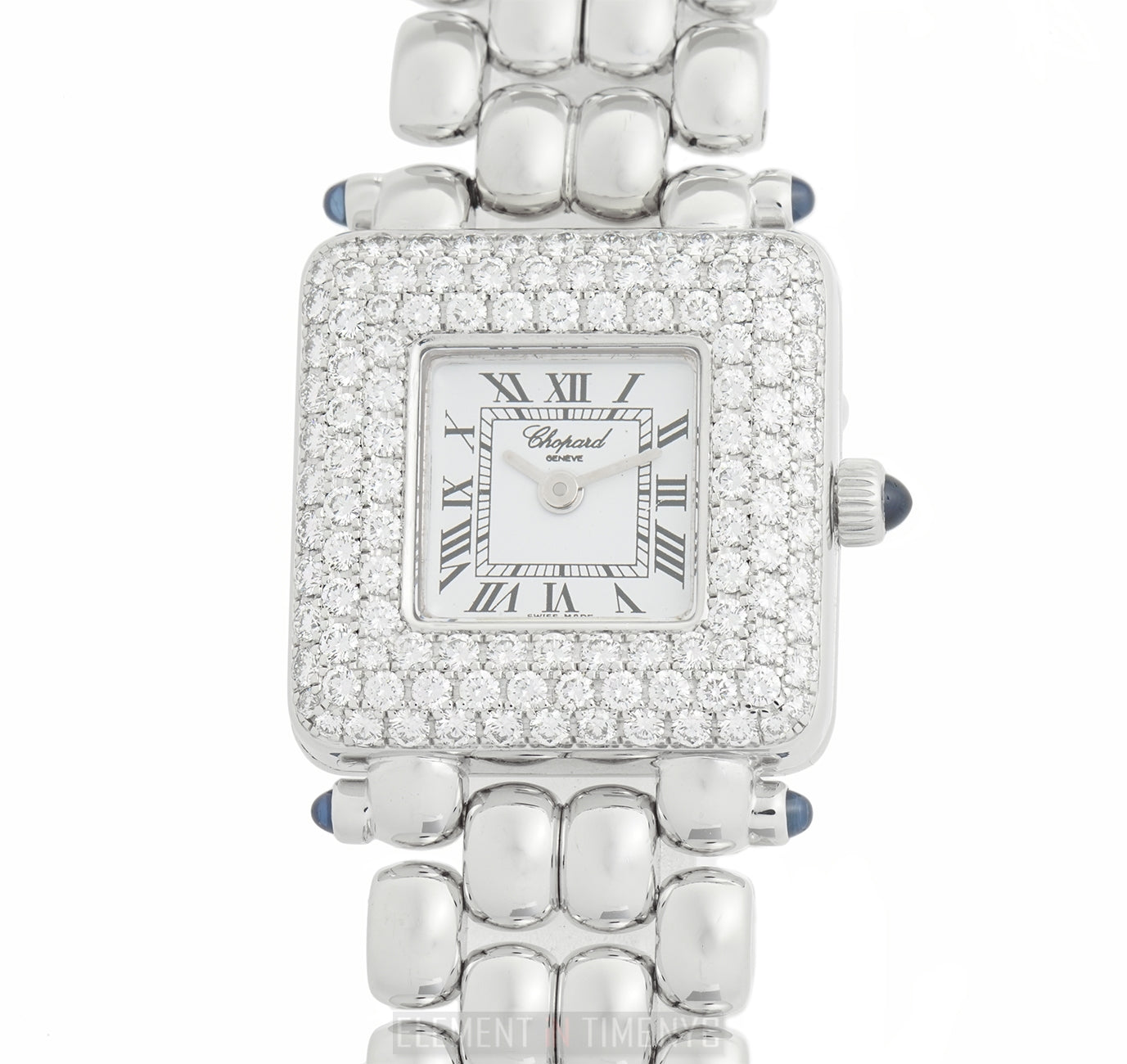 Chopard square clearance diamond watch