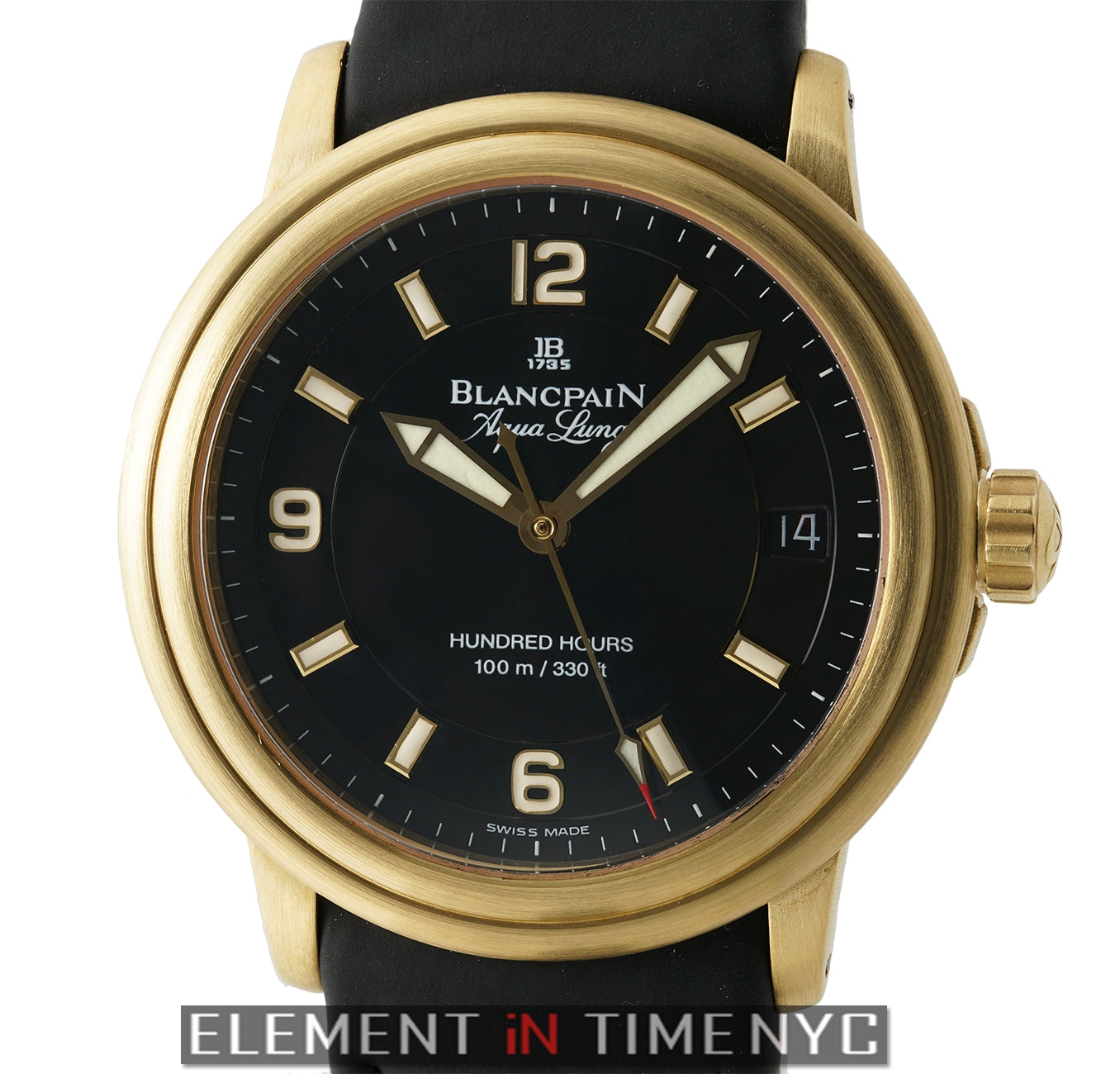 Blancpain Leman Aqua Lung Grande Date 18k Yellow Gold LTD ED 2100