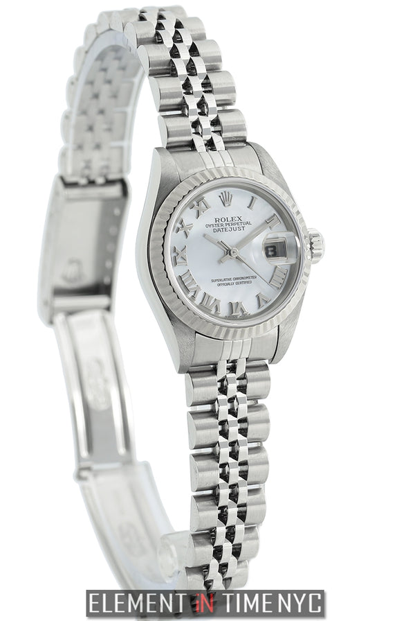 Lady 26mm Steel & Fluted White Gold Bezel MOP Dial Circa 2004