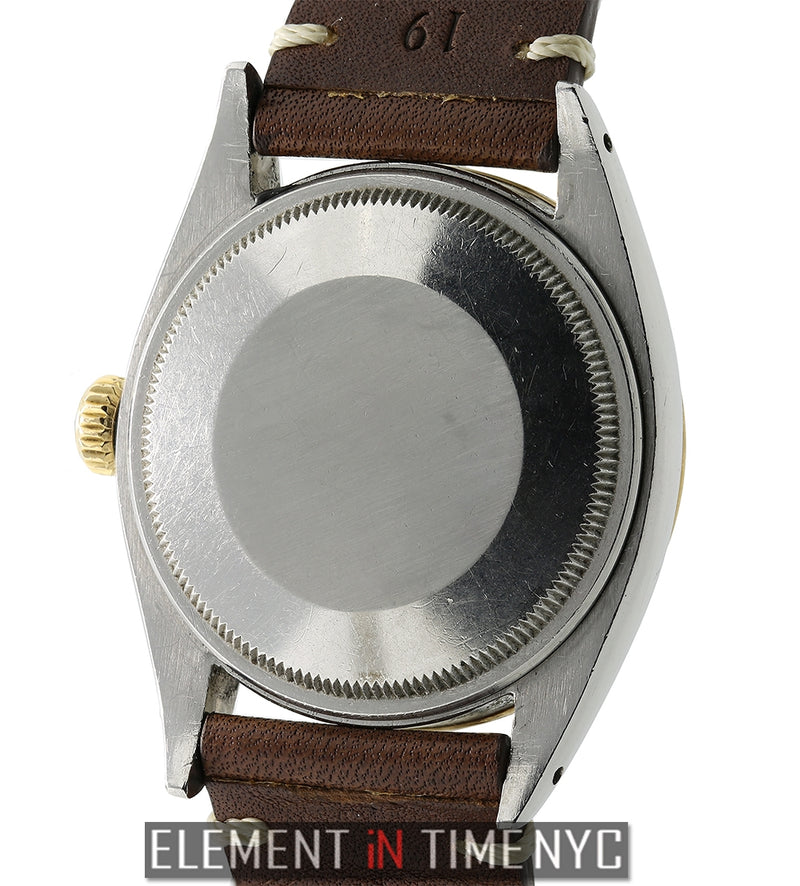 Vintage Explorer Date Steel & Yellow Gold Silver Dial 34mm Circa 1959