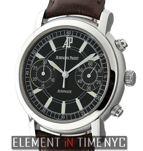 Chronograph Stainless Steel 38mm Black Dial