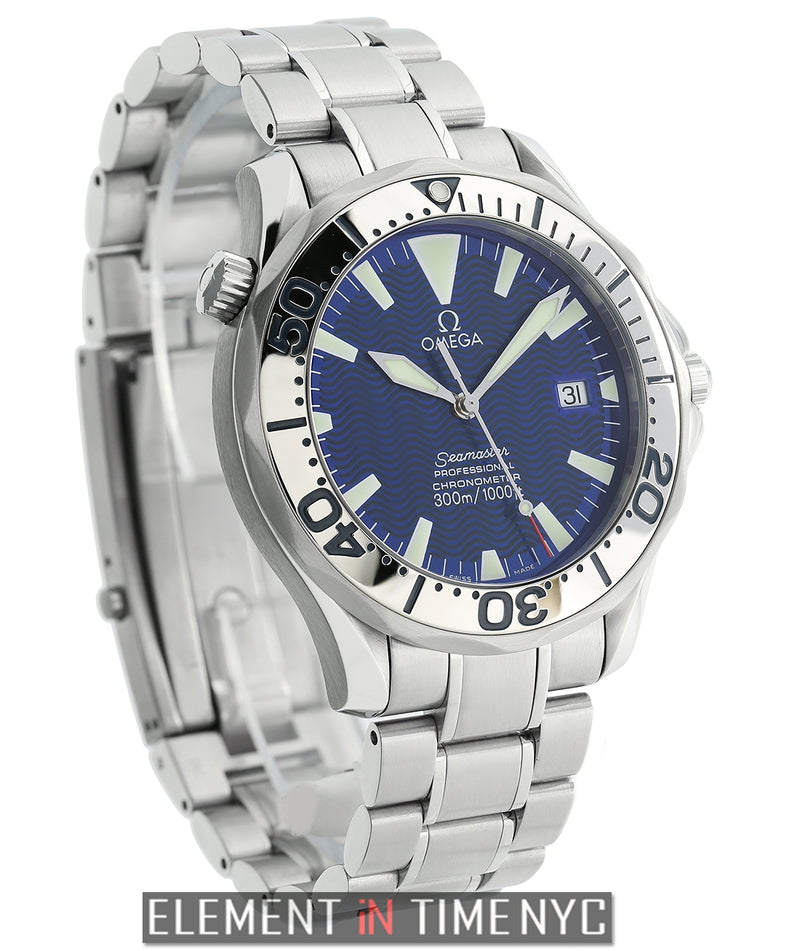 300 M Chronometer Steel Electric Blue Dial Automatic Circa 2007