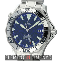 300 M Chronometer Steel Electric Blue Dial Automatic Circa 2007