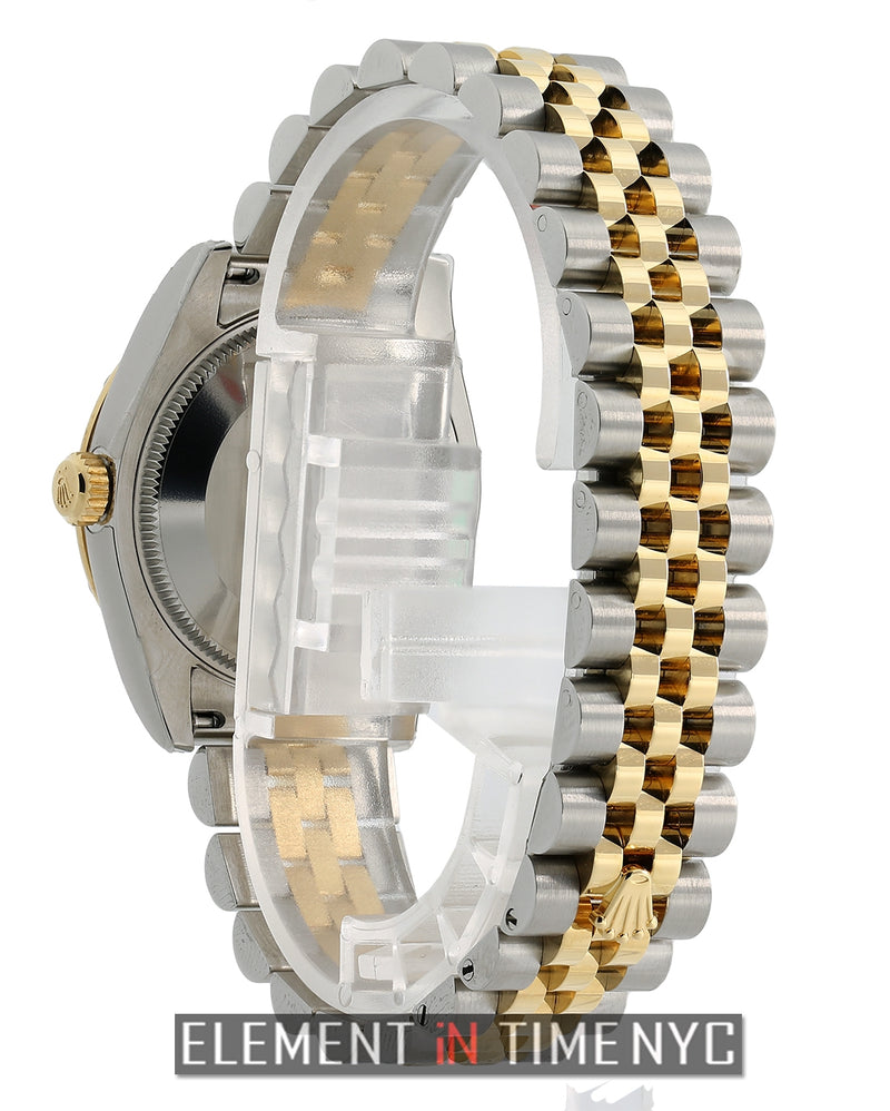 Steel & Yellow Gold 31mm Diamond Bezel Mother Of Pearl Dial