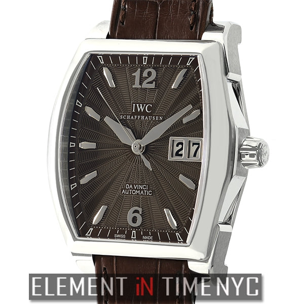 Da Vinci Big Date Small Stainless Steel Brown Dial 36mm