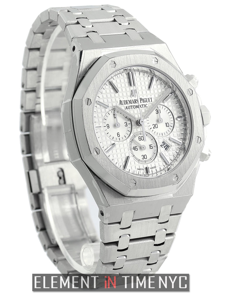 Chronograph Stainless Steel 41mm Silver Dial