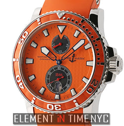 Maxi Marine Diver Chronometer 43mm Stainless Steel Orange Dial