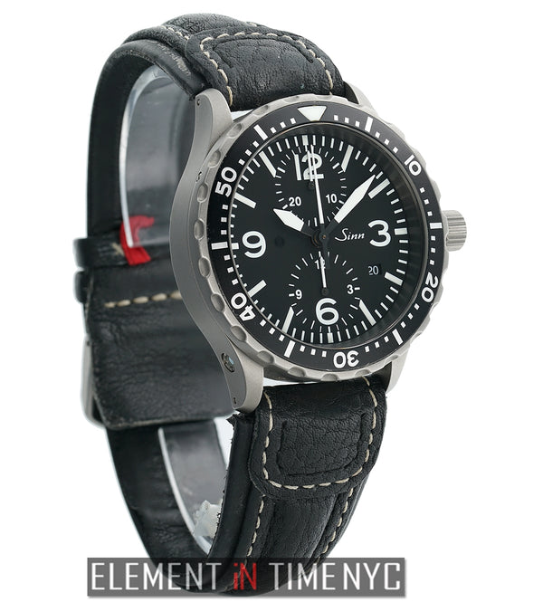 Diver Chronograph Stainless Steel 43mm Black Dial