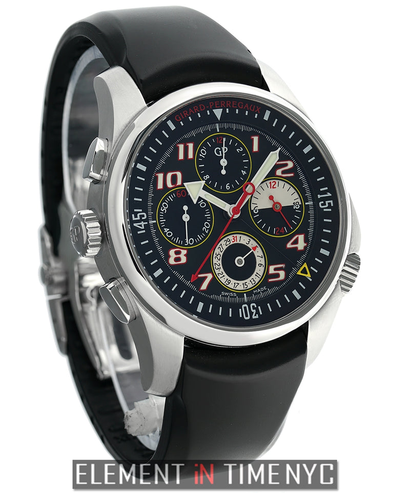 Left-Handed Chronograph 43mm Stainless Steel Black Dial