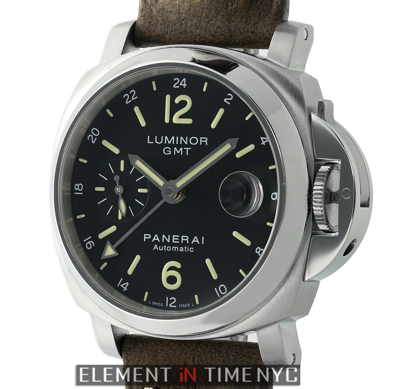 Panerai Luminor GMT Stainless Steel 40mm Black Dial N Series 2011