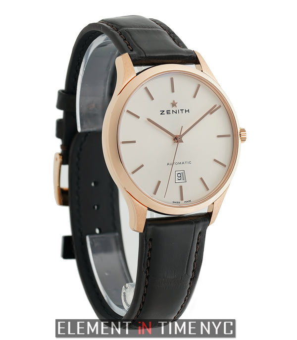 Captain Central Second 18k Rose Gold 40mm Silver Dial