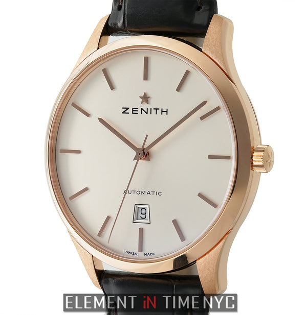 Captain Central Second 18k Rose Gold 40mm Silver Dial