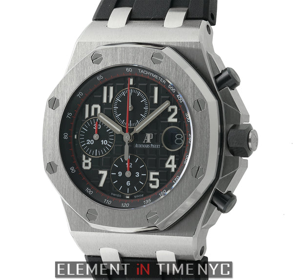 Stainless Steel 42mm Black Dial