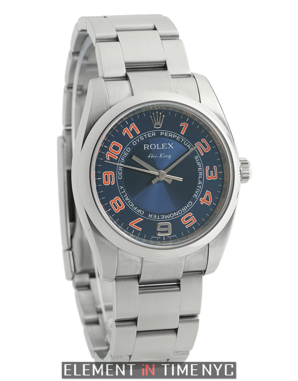 Steel 34mm Domed Bezel Blue Concentric Dial M Serial Circa 2008