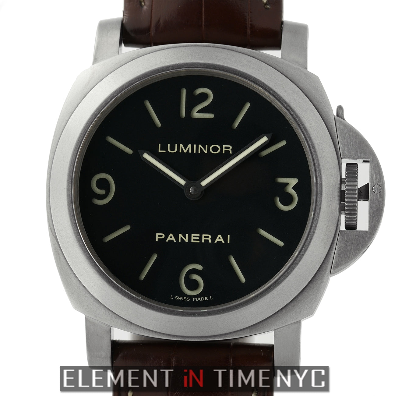 Panerai Luminor Base Titanium 44mm Black Sandwich Dial P Series