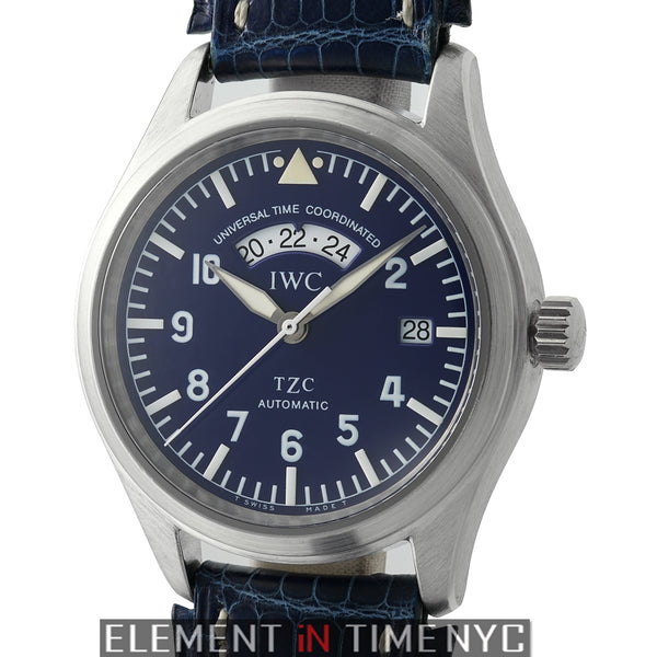 IWC Pilot UTC TZC Platinum 39mm Blue Dial Limited Edition 500
