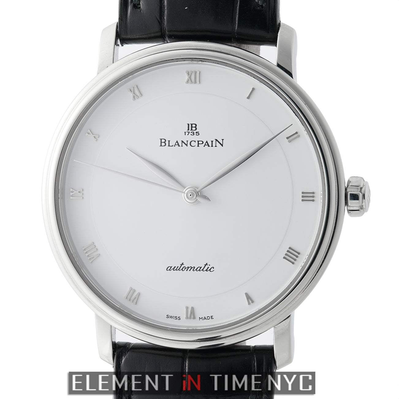 Blancpain Villeret Ultra Slim Stainless Steel 38mm White Dial 6222