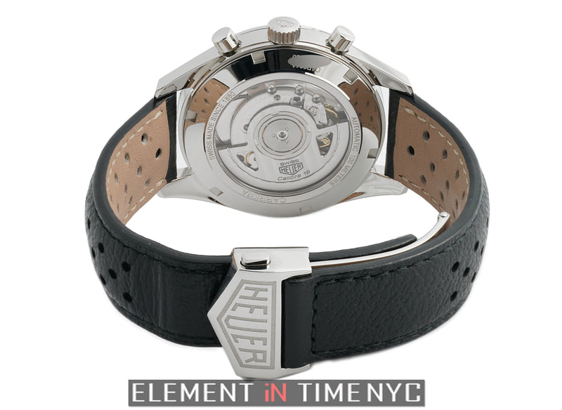 Calibre 18 Chronograph 2015 Re-Edition 39mm Steel Silver Dial