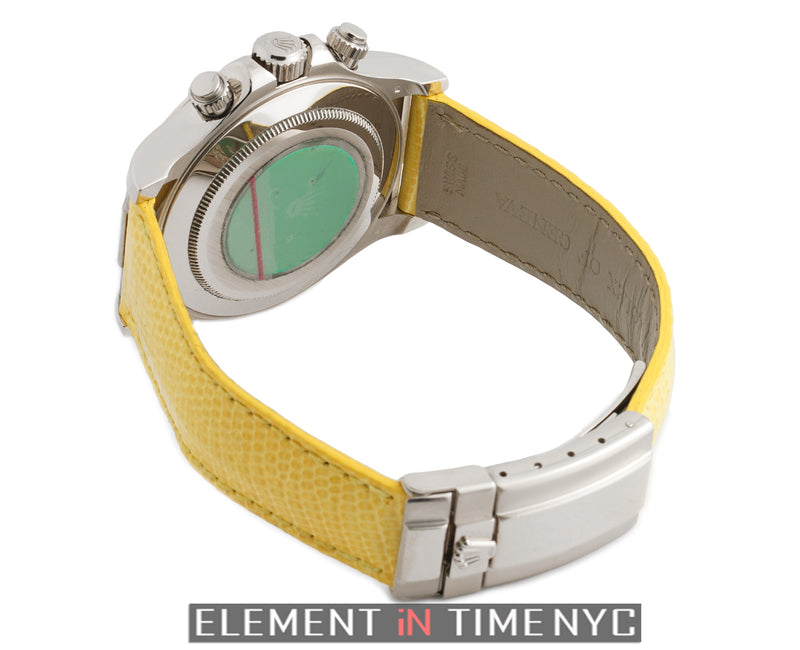 Yellow Beach Special 18k White Gold Mother Of Pearl Dial Circa 2000