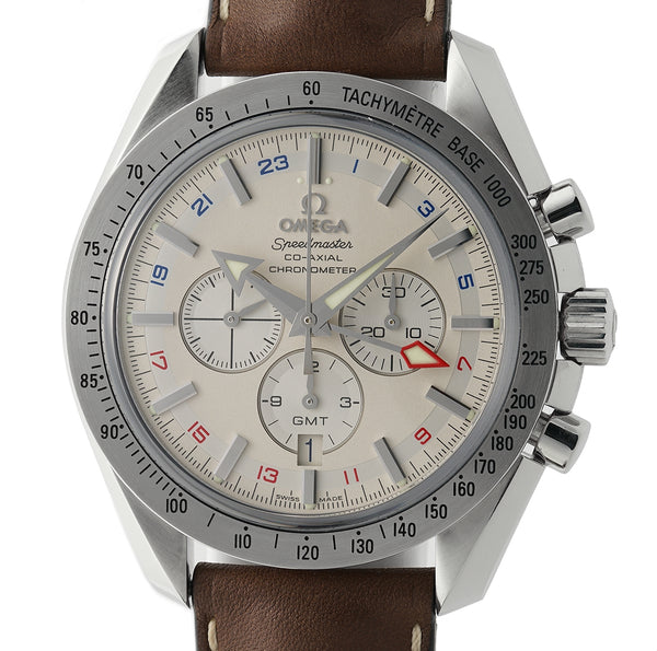 Broad Arrow GMT Chronograph Co-Axial Steel 44mm Silver Dial 2016