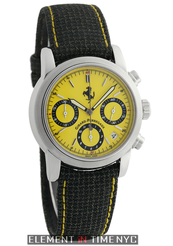 Chronograph Stainless Steel 38mm Yellow Dial