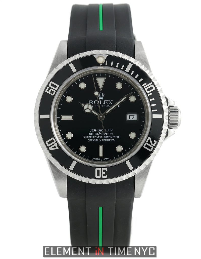 Rolex Sea-Dweller 40mm On Rubber B Strap F Serial 16600 Circa 2004