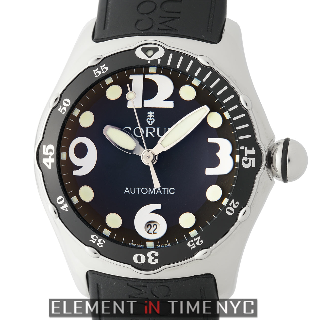 Corum 45mm Bubble Diver Stainless Steel Black Dial Automatic