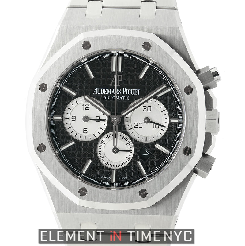 Chronograph Stainless Steel 41mm Black Dial