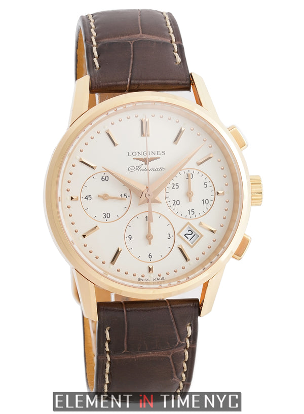 Chronograph 18k Rose Gold 40mm Off-White Dial