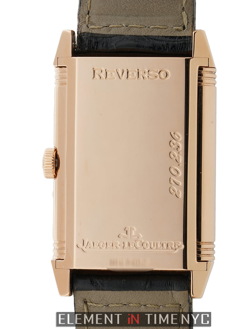 Reverso Day-Date 18k Rose Gold 26mm Silver Dial Circa 1999