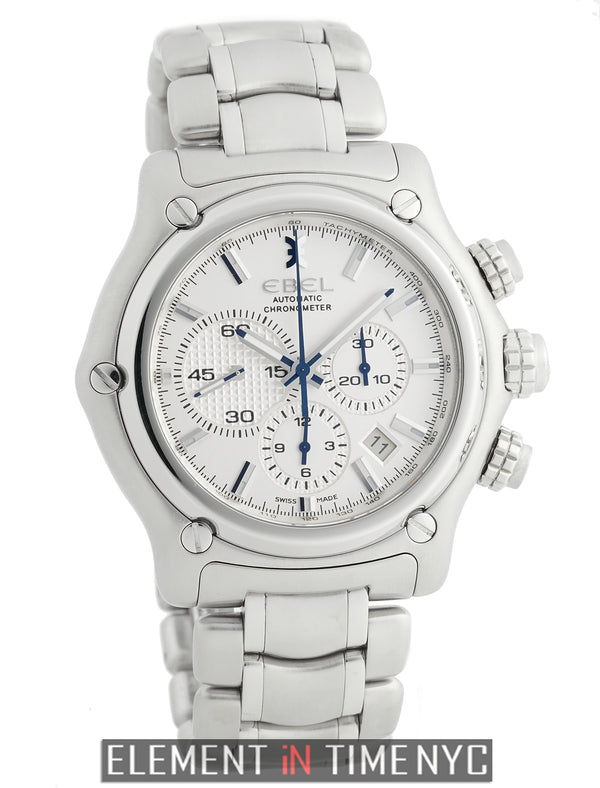 BTR Chronograph Stainless Steel 45mm Silver Dial