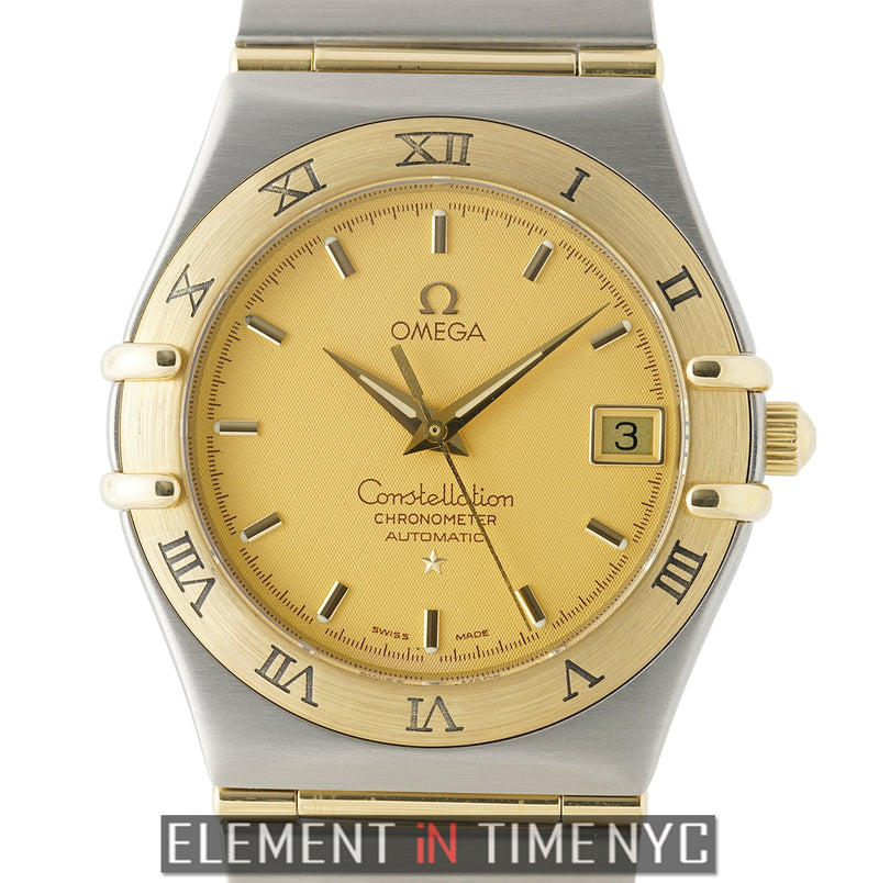 Steel & 18k Yellow Gold 36mm Champagne Index Dial Automatic