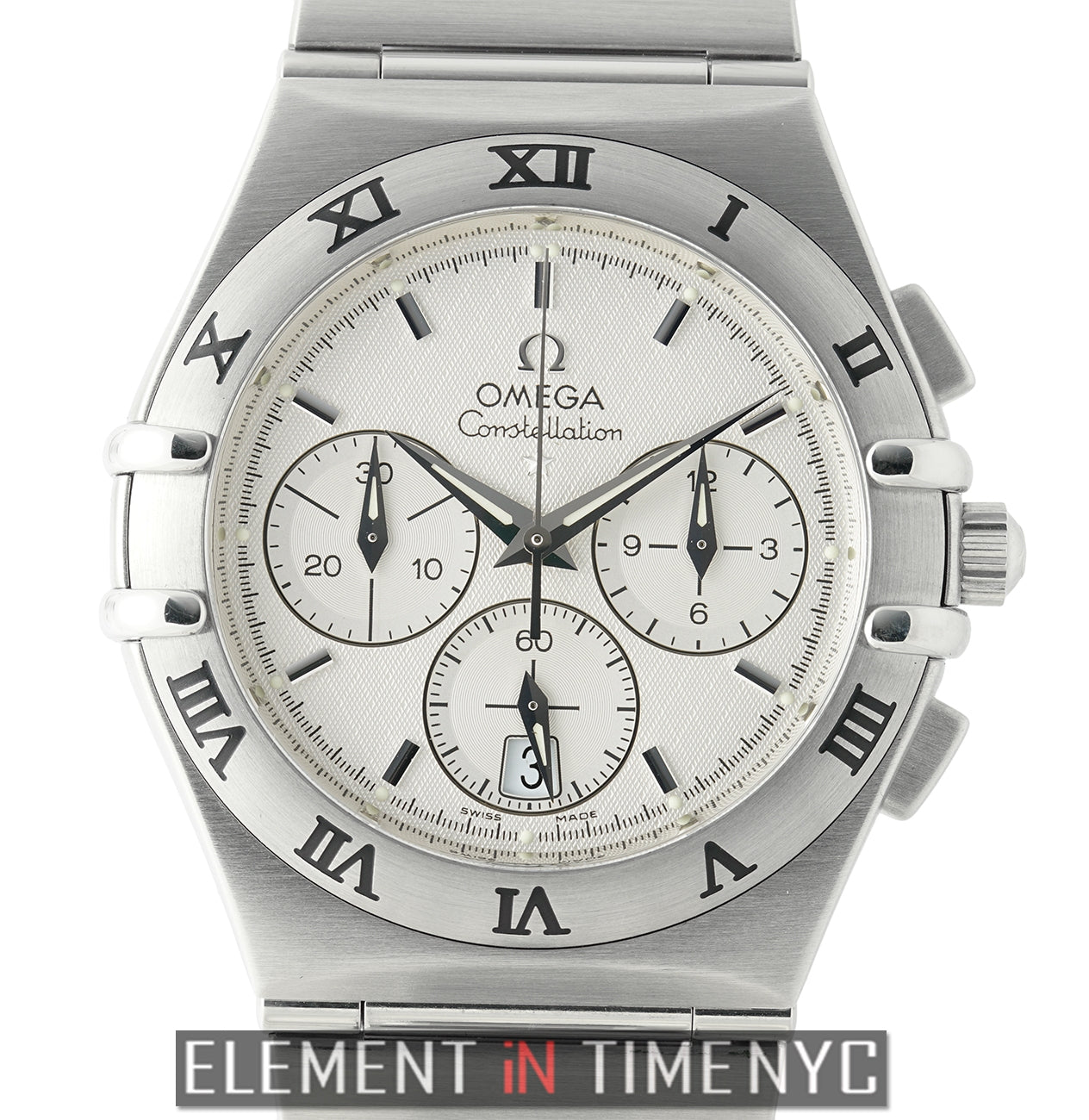 Omega 37mm Constellation Chronograph Stainless Steel Hybrid