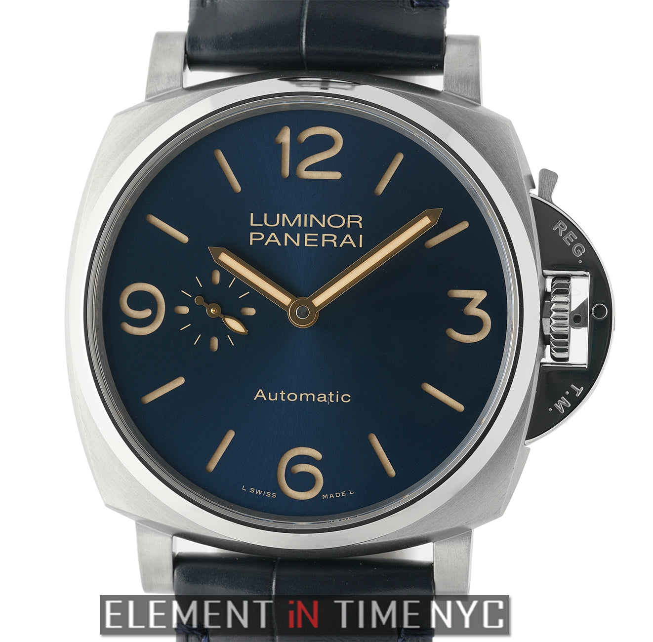 Panerai Luminor Due 3 Days Titanium 45mm Blue Sandwich Dial